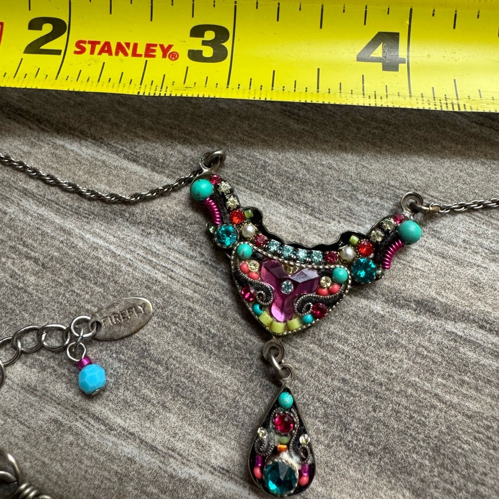 Vintage Firefly Necklace - Picture 3 of 8